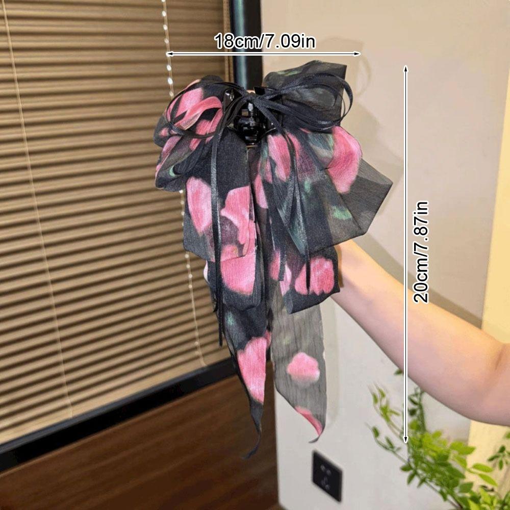 1Pcs Volumizing Tail Clips Elegant Hair Claw Durable Chiffon Hair Clip for Women Girls