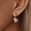 925 Silver Cute Shiny Stud Earring Bow Flower Unicorn Heart Shell Feather Fit Fashion Fine Jewelry Gift for Women