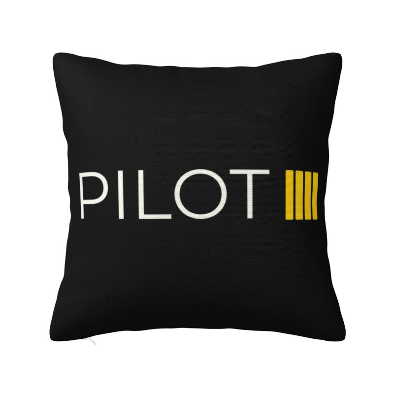 Boeing 777X Captain Stripes Pillow Bedroom Decoration Nordic Aviation Aviator Flight Pilot Cushions for Sofa Square Pillowcase