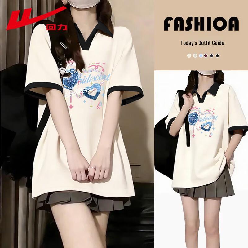 Warrior Women s Casual Color-Block Polo T-Shirt 2XL