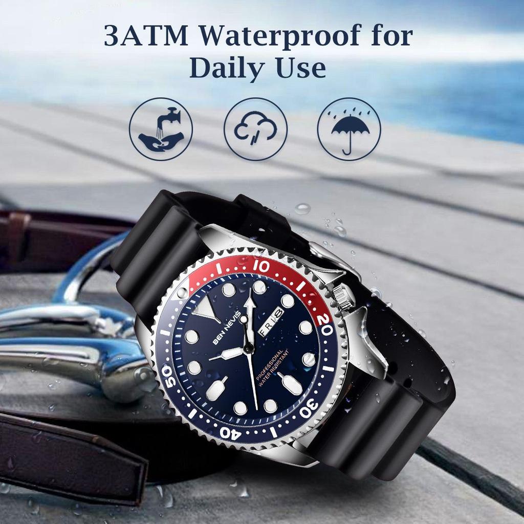 Luminous Quartz Men's Business Sports Waterproof Wristwatch BN3017G