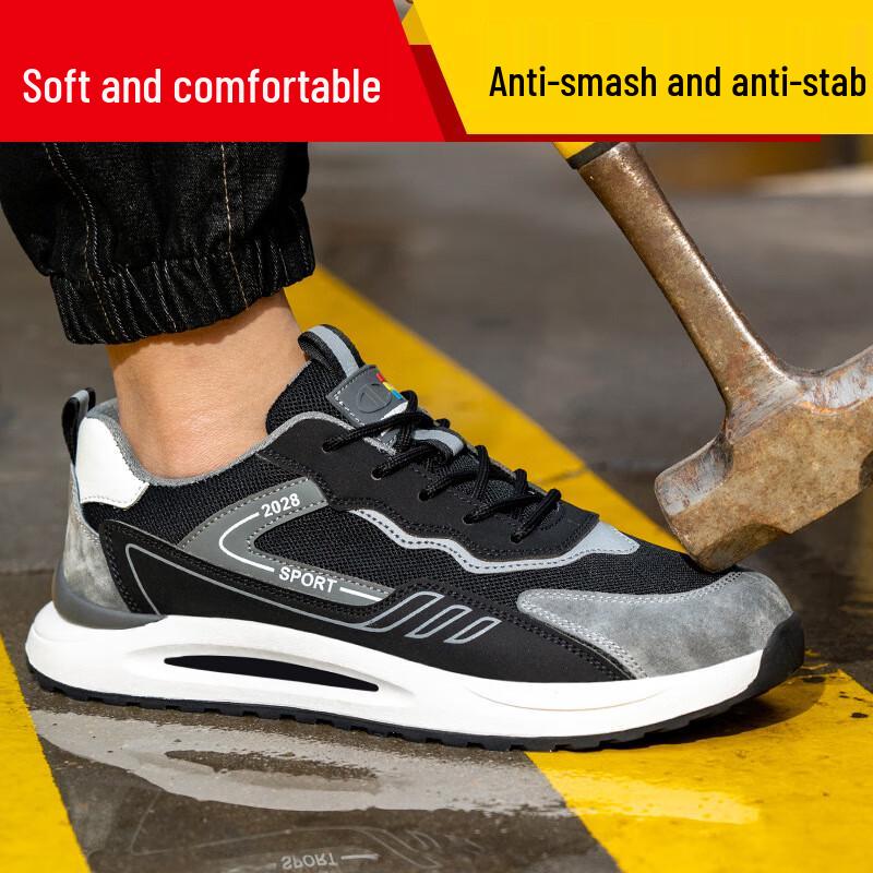Men s Steel Toe Anti-Smash Work Safety Shoes 45