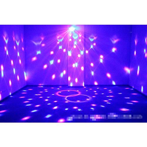 RGB LED Crystal Disco Magic Ball with Remote Control, DMX Effect, Multicolor