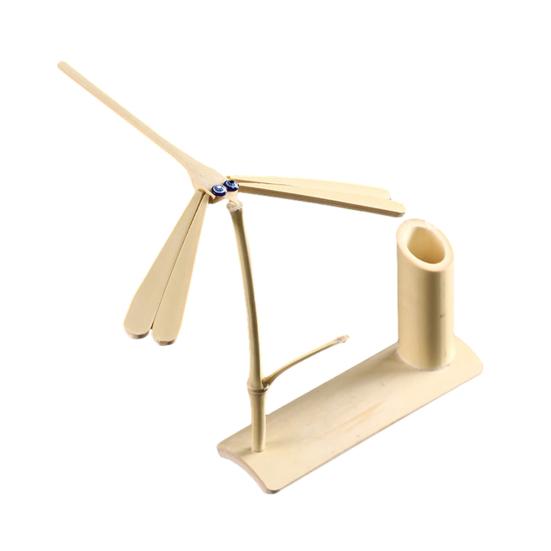 

Подставка для ручек Dragonfly Balance, бамбуковый самобалансирующийся органайзер для стола Zen Dragonfly жёлтый