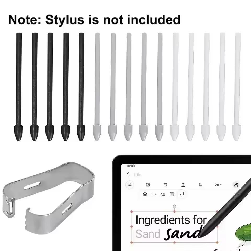 Pencil Tips for Galaxy Tab S6 Lite S6 S9 S20 Stylus Pen Replacement Tip Nib for Samsung Galaxy Tab S7 Fe S8+ S8 Ultra Spare Nibs