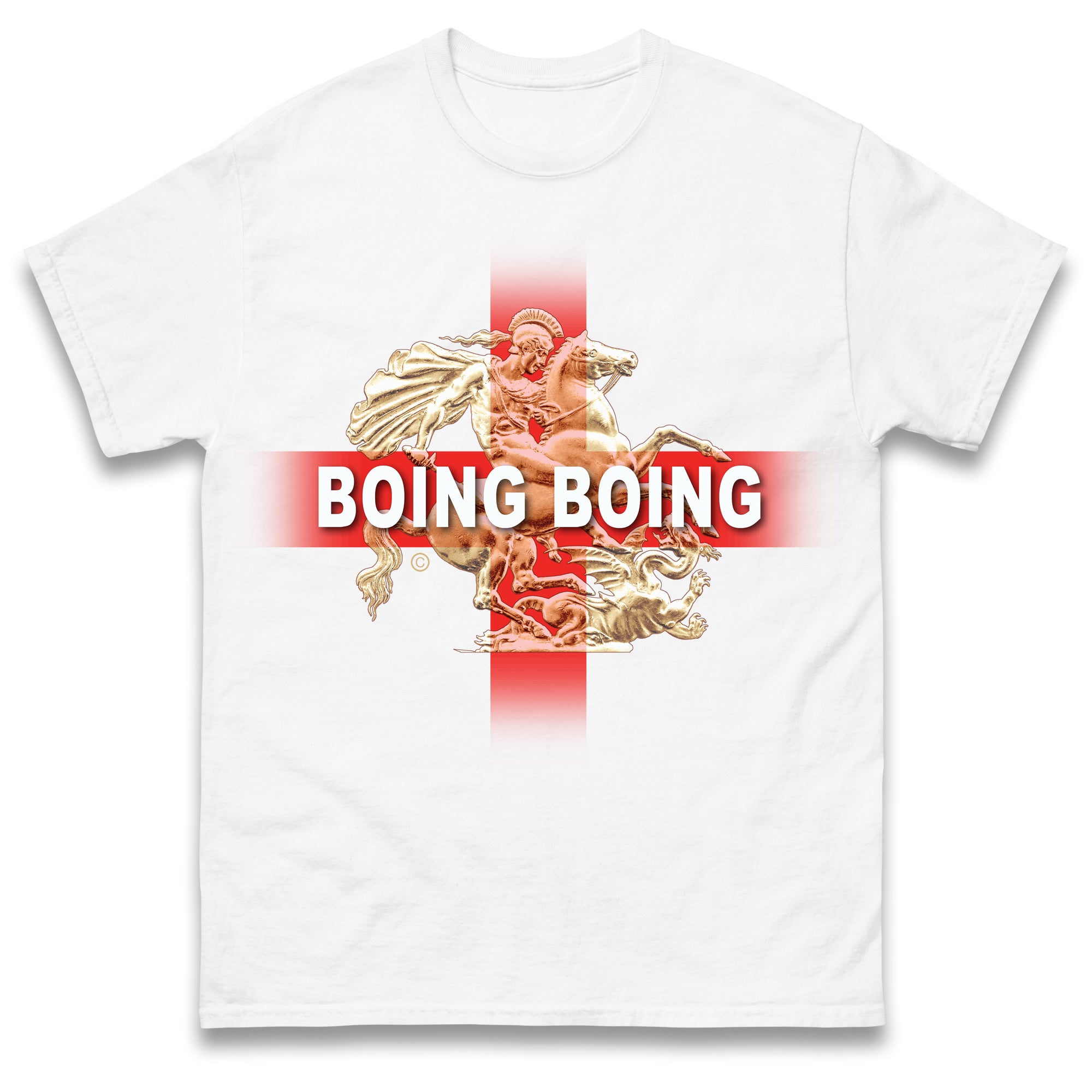 Boing Boing St George & The Dragon T Shirt Tshirt Mens Womens Unisex Tops Tees 2XL