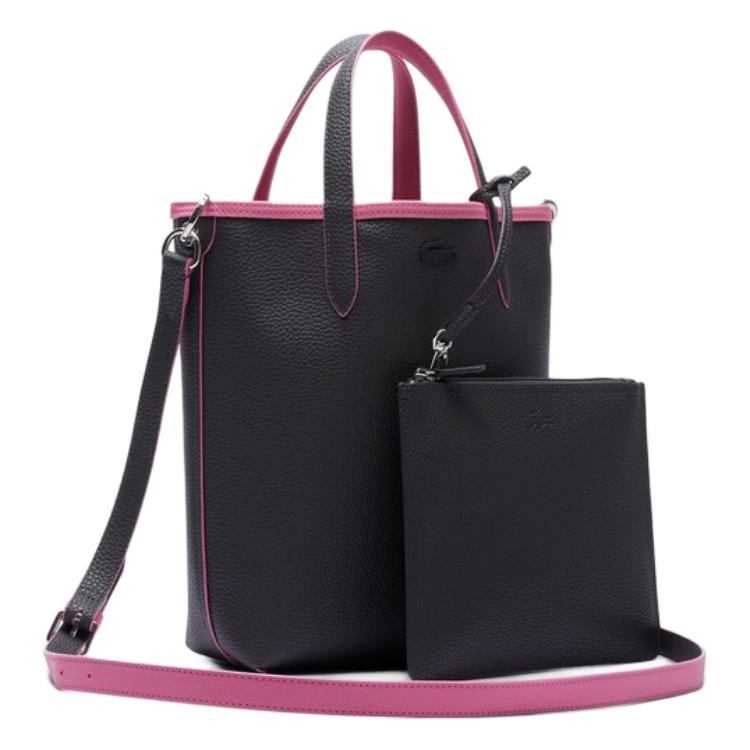Lacoste Fashion Reversible Design Open Tote Bag Women Tote Bags Pink Dark-Brown NF2991AA-Q29