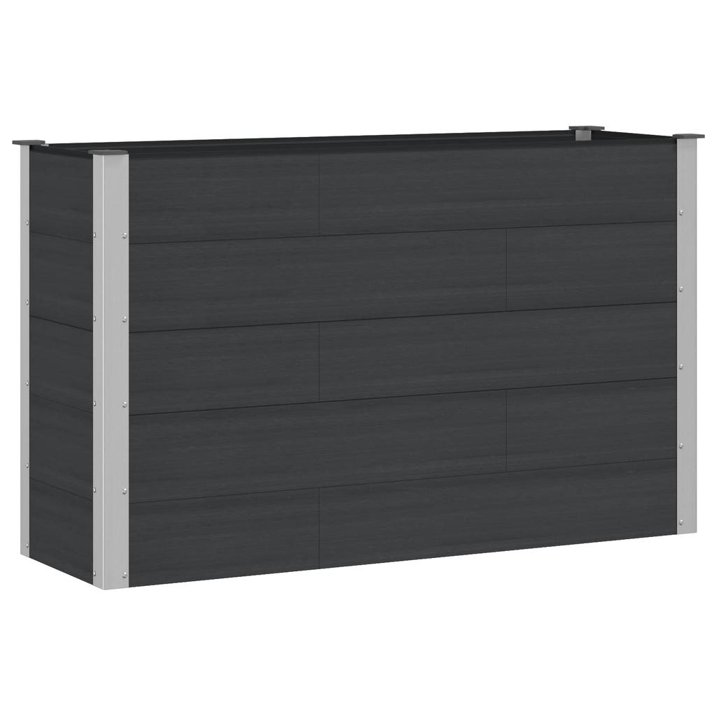 Raised Garden Bed Black 150 X 50 X 91 Cm