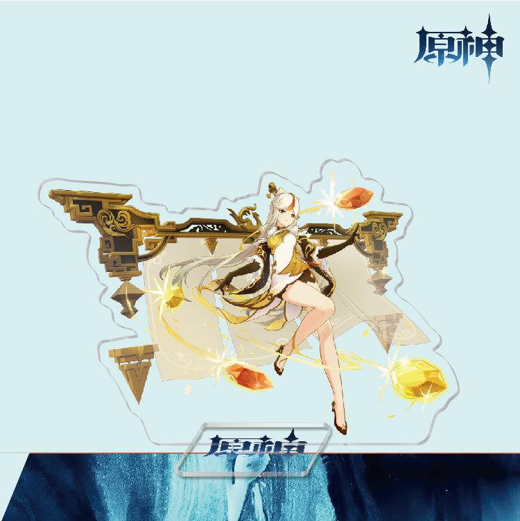 Game Anime Model Open World Impact Acrylic Cosplay Character Stand Painted Desk Decor Ornament Gift 15cm