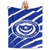Portsmouth FC Logo Keep Warm DesignFlannel Blanket for Bedroom, Living Room, Sofa, and Nap