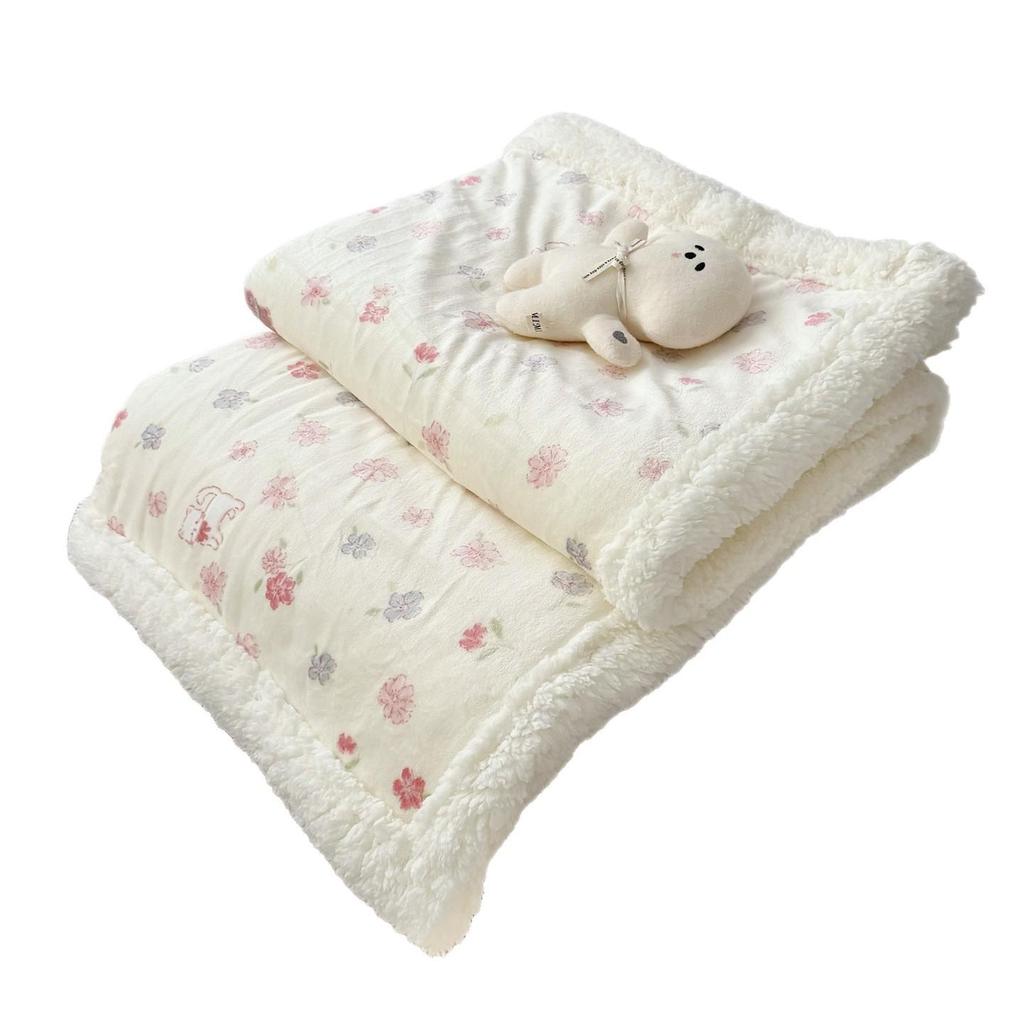 Milk Velvet Multifunctional Blanket: Perfect for Office, Nap, Sofa, Dorm, or Car Use.