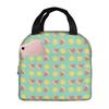 Watermelon And Lemon Pattern Insulated Lunch Bag for Women Office Cooler Thermal Food Box Tote Portable Lunch Boxes Container