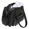 New Adidas Originals PU Biker Bag, One Shoulder Handbag Regular Unisex Black JV9283