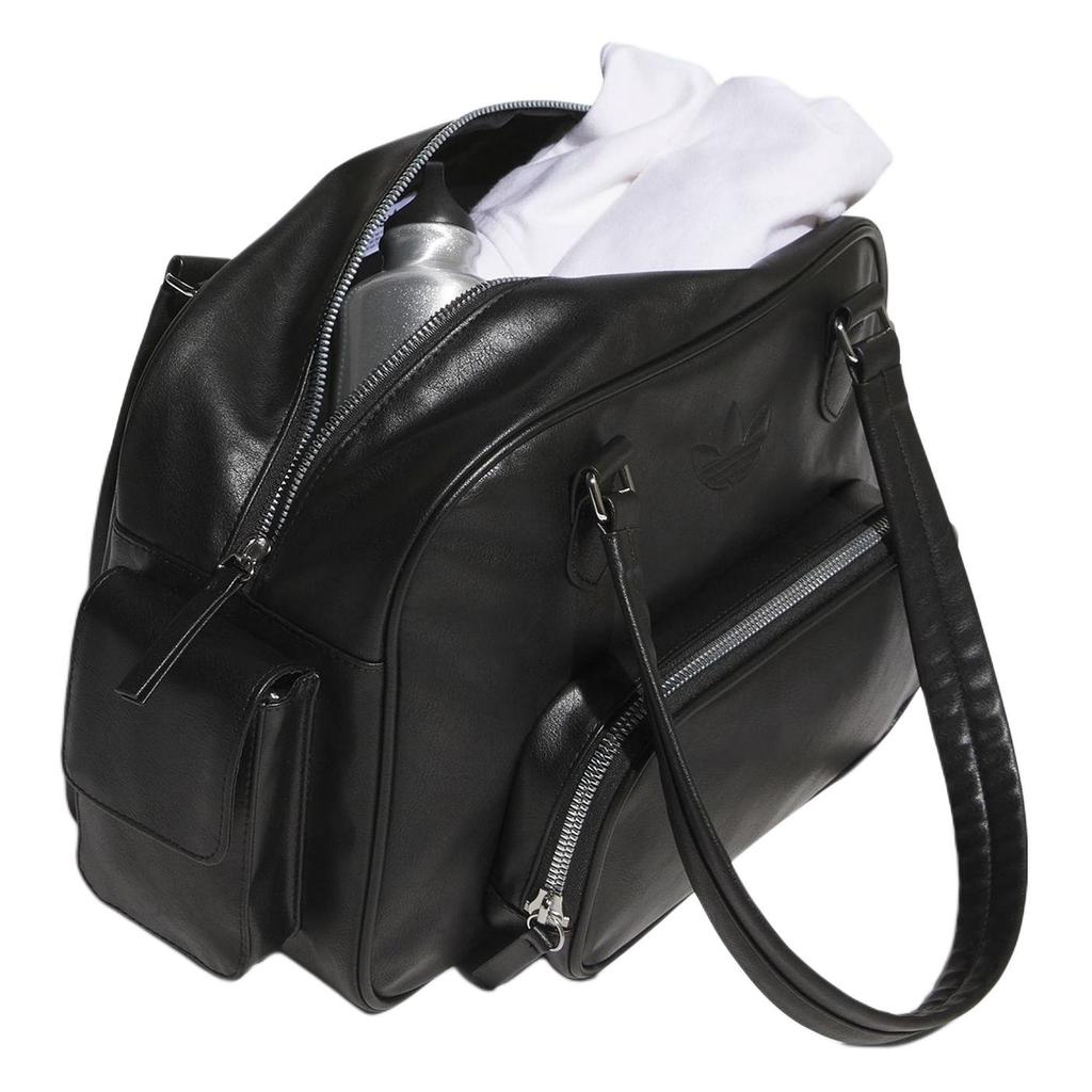 New Adidas Originals PU Biker Bag, One Shoulder Handbag Regular Unisex Black JV9283