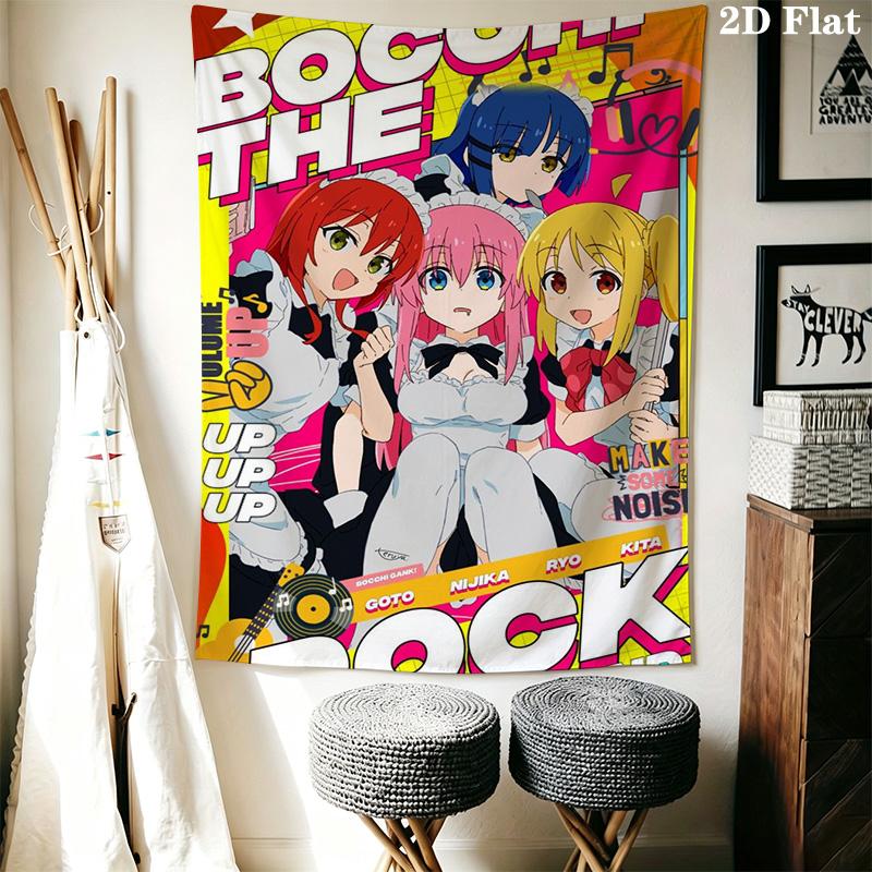 Bocchi the Rock Pattern Home Decor Tapestry, Wall Hanging, Decorative RV Wall Cloth.DGT0925198