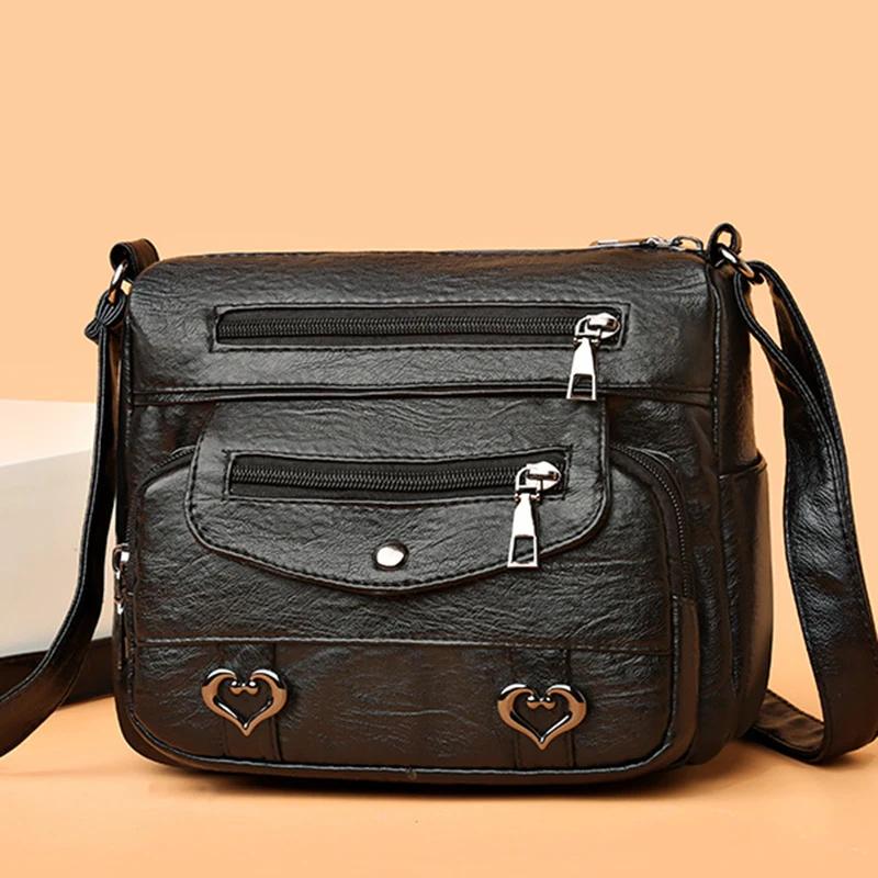 Fashionable And Versatile PU Soft Leather Women Bag New Simple And Lightweight Shoulder Bag Crossbody Bag