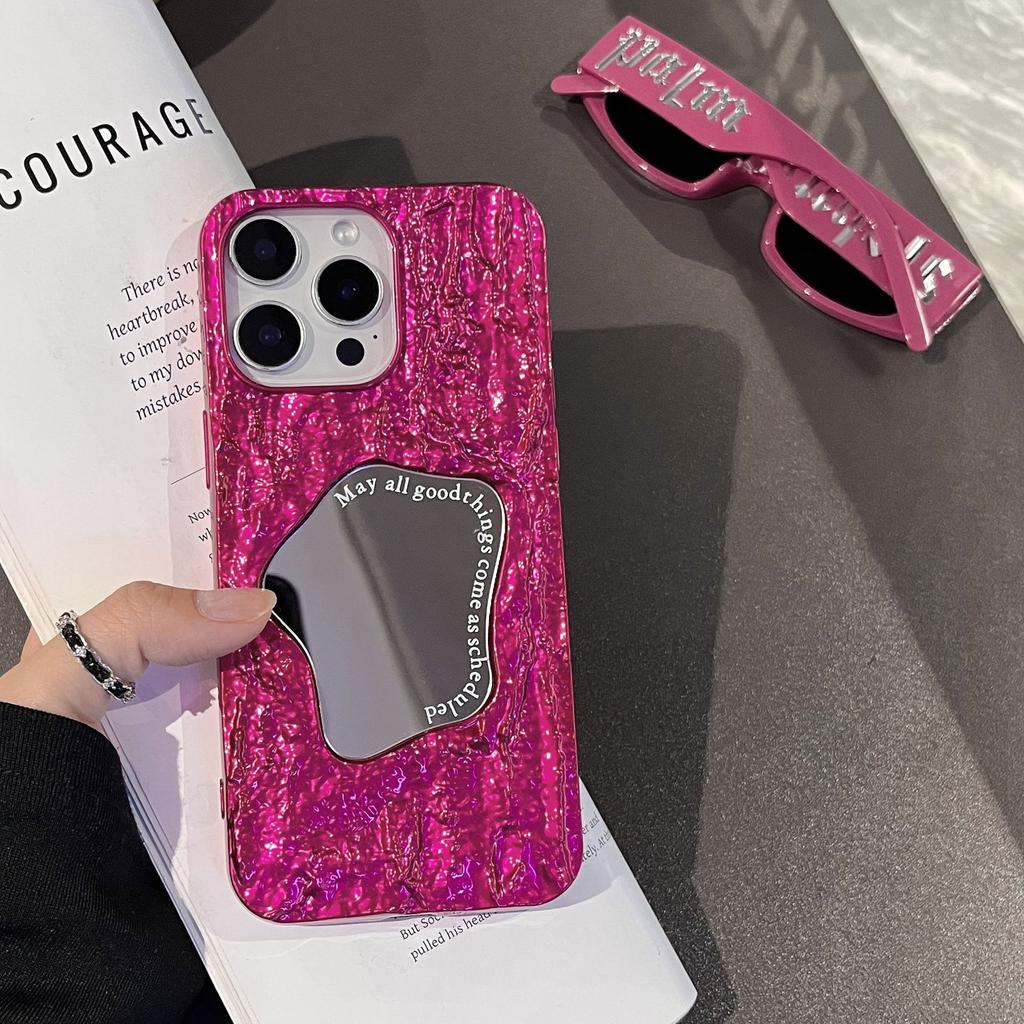 Premium Pleated Special-shaped Mirror Case Is Suitable for Apple 17 Mobile Phone Case iPhone16Pro Max New 14/15.