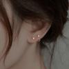 Exquisite and Compact Zirconia Stud Earrings for Women, Featuring Fashionable, Luxurious and Sophisticated Style, High-end Quality, and Ear Bar Studs.