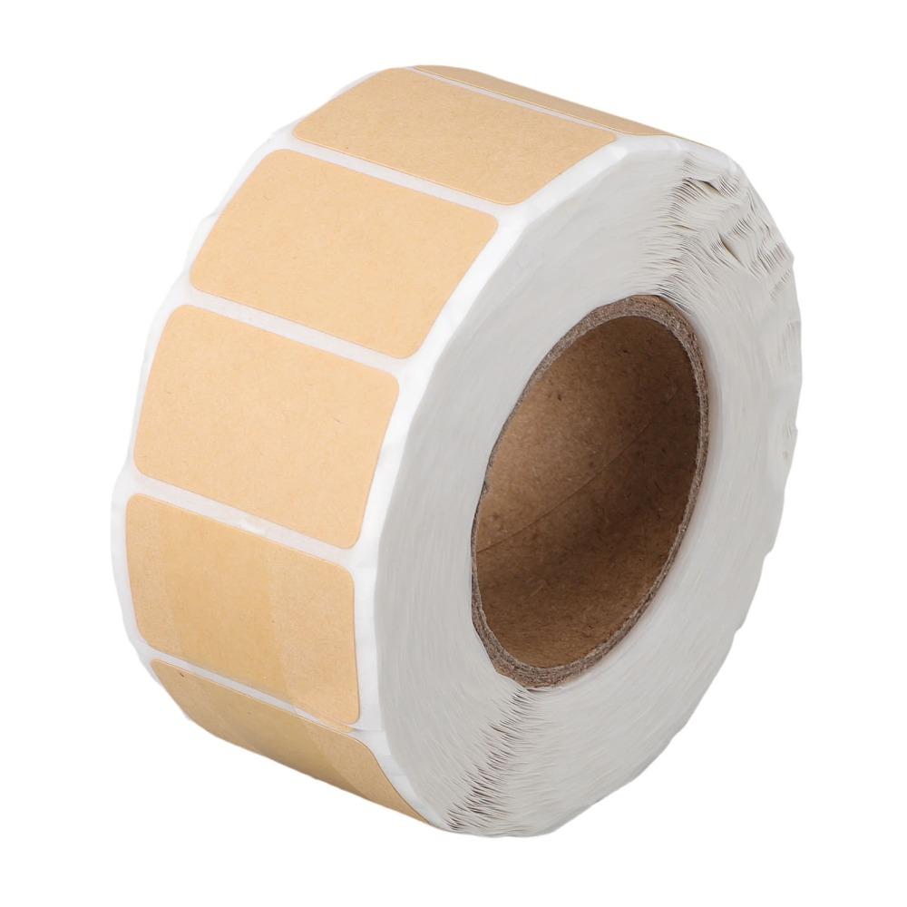 5Pcs Roll Packaging Target Pasters Writable Surface Blank Stickers Square Labels  Mason Jars