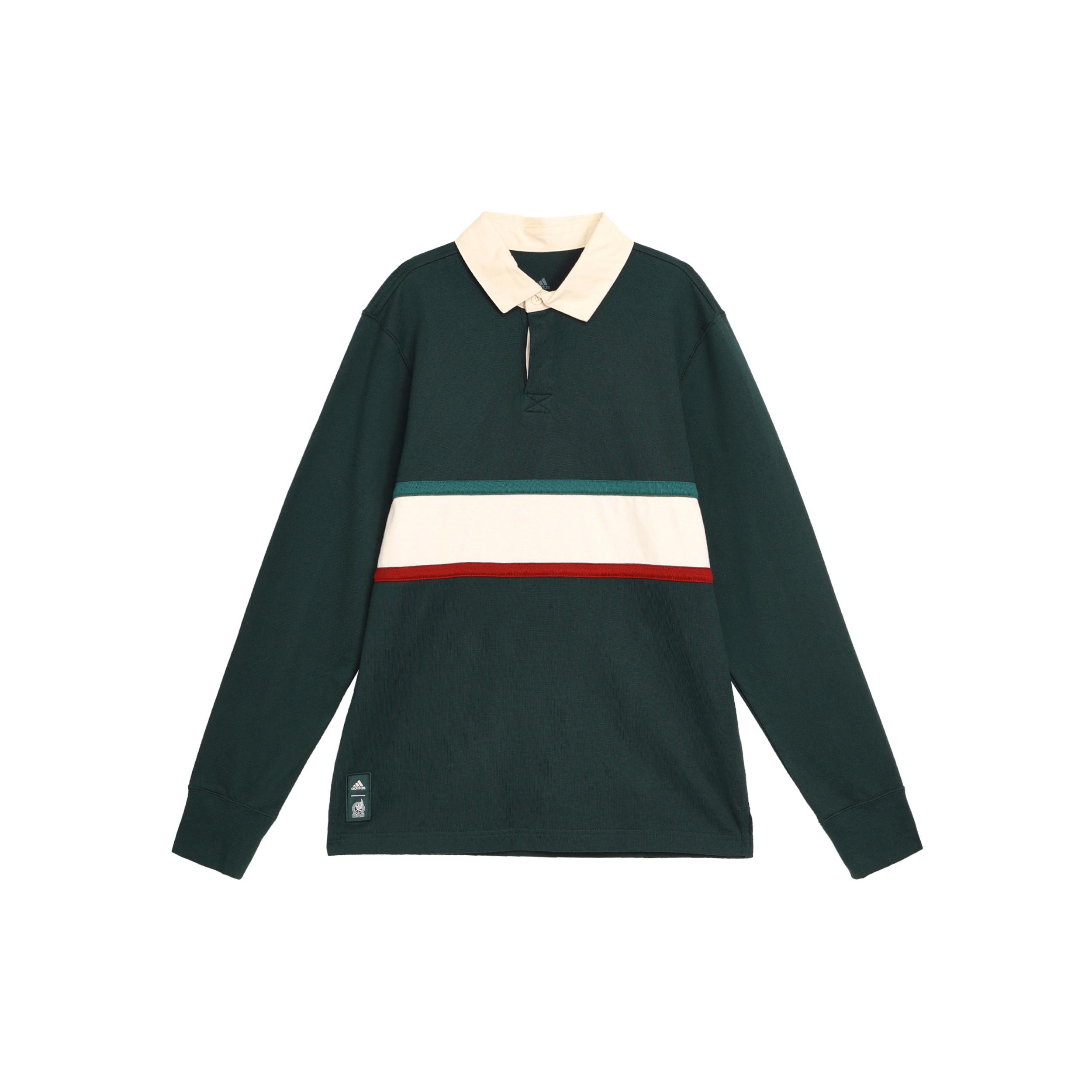 

Новая мужская рубашка-поло с длинным рукавом Adidas Fmf Зеленая HF1442 M