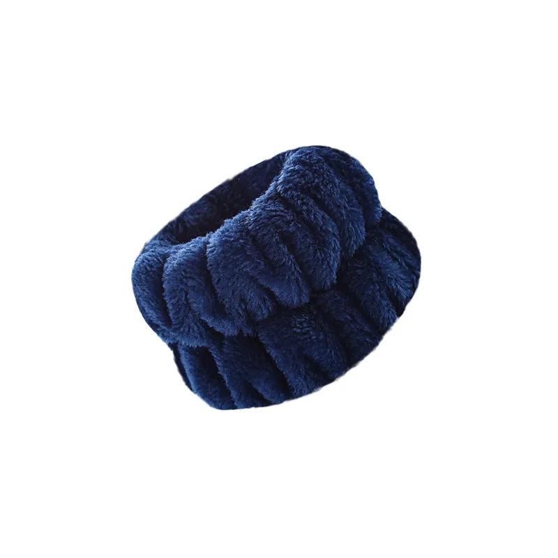 One Pair Washing Face Spa Wrist Washband Hair Band Solid Color Microfiber Absorbent Hair Accesories Headwrap Handmade Makeup