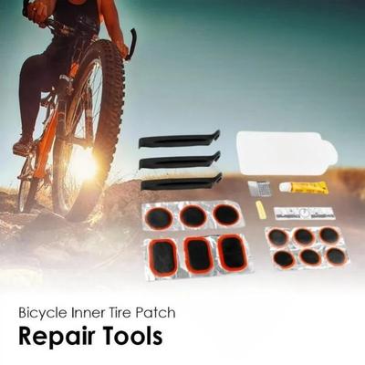 Bike Tire Repair Kit Vulcanizing Patches Bicycle Inner Tube Puncture Patch Rubber Glue Valve Lever Tire Patch Repair Tool