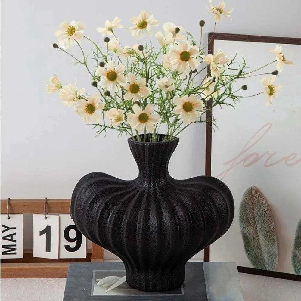 Nordic Style Plastic Vase Minimalist Flower Vase Decorative Hydroponic Flower Vase  Office Decor