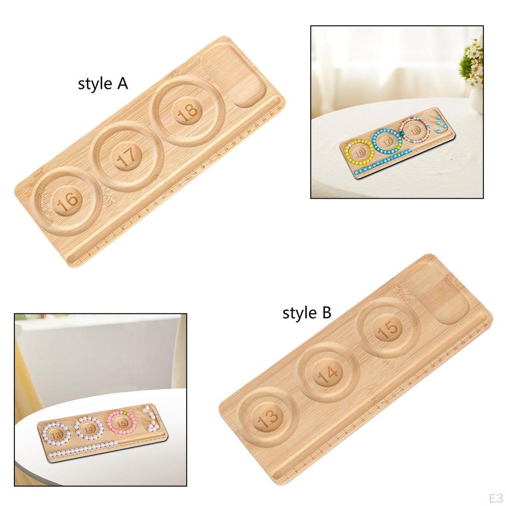 Bead Board Bracelet Making Kit Practical,Portable Accessories Jewelry Tray Organizer for