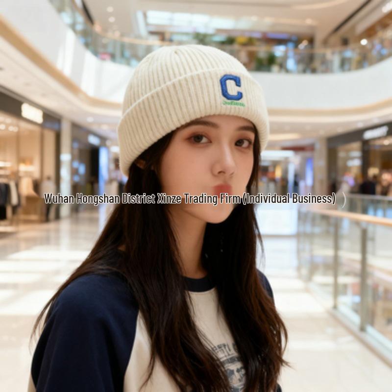 Koreanische MLB Wolle Unisex Strickmütze - NY Logo Stickerei, Warm für Herbst & Winter, Stil M0726