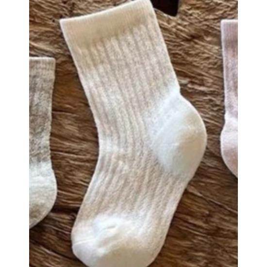 Children Summer Ultra-thin Ice Cream Colored Mesh Socks for Girls Solid Breathable Mid Tube Socks  New