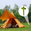 1/2Pcs Camping Tent Stake Heavy Duty Multi-functional Outdoor Garden Yard Patio Lawn Tarp Canopy Windproof Ground Spike Tent Peg
