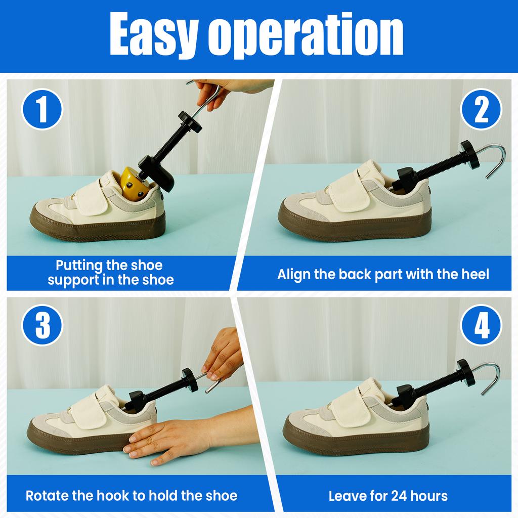 2 Pcs Boot Stretcher Multifunctional Shoe Trees Adjustable Universal Sneaker Shoe Boot Widener Stretcher for Men and Women