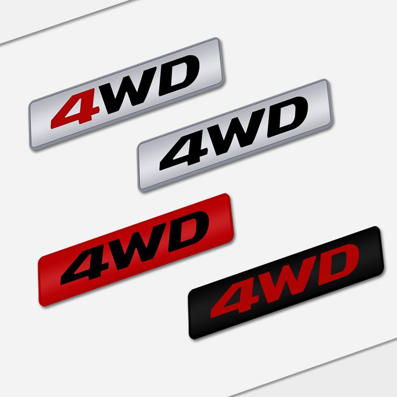 Auto Metal 4WD 4X4 SUV Logo 3D Badge Lettering Decals Trunk Sticker For JEEP Toyota Subaru Mitsubishi Nissan Hyundai Car Styling po1