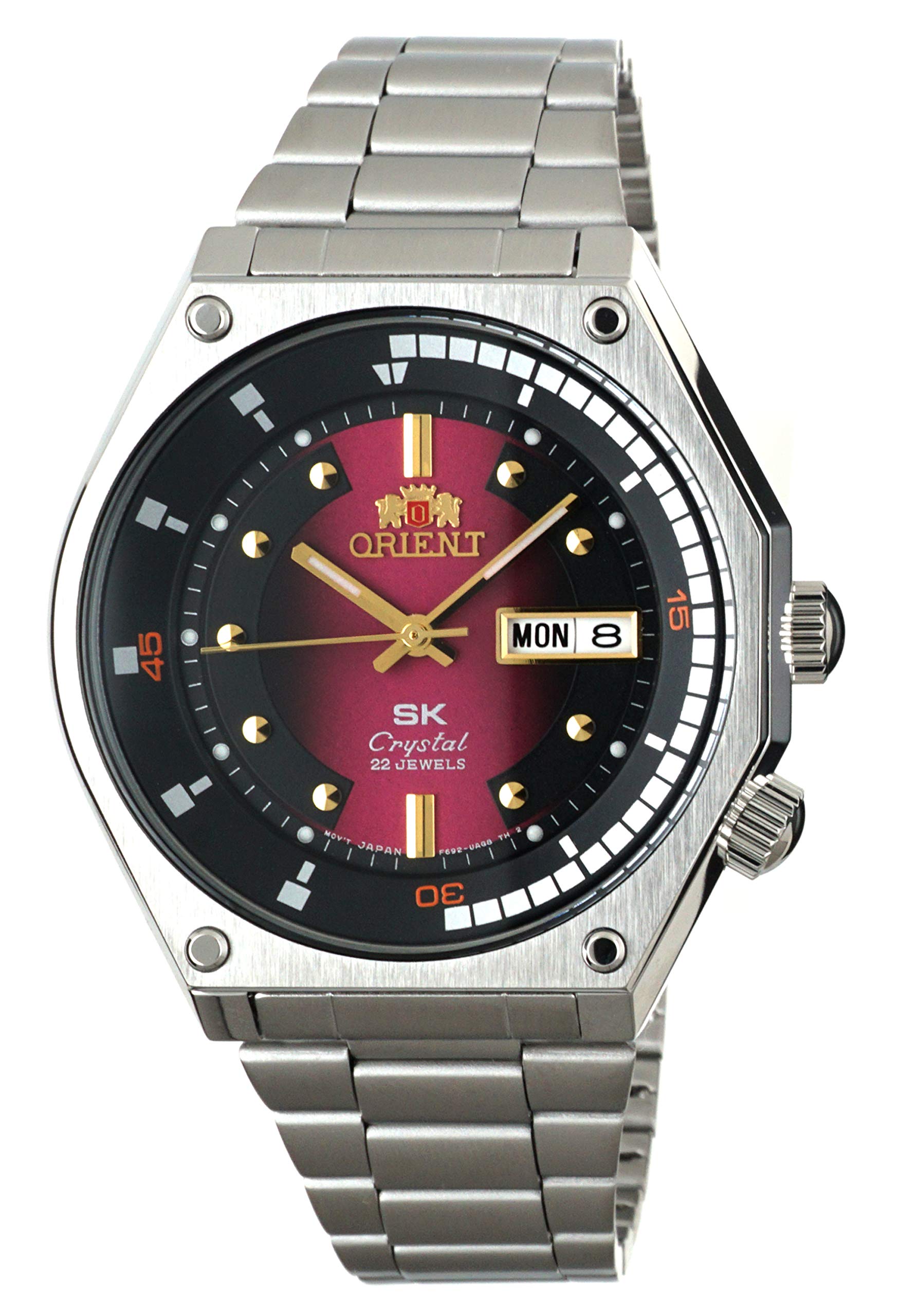 

ORIENT Sports SK Retro 70 s Automatic Steel Watch with Red Dial RA-AA0B02R