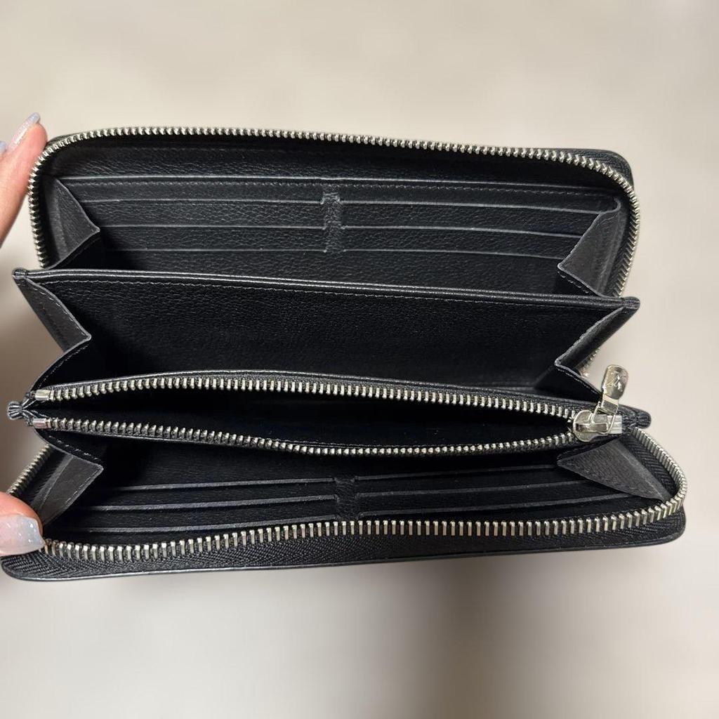 Used Louis Vuitton Zippy Wallet Lock Me Long Wallet LV Logo Leather