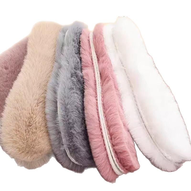 Herren Winter Fleece Einlegesohlen - Extra Dick, Warm, Kältebeständig, Weiches Kunstkaninchenfell für Schneestiefel