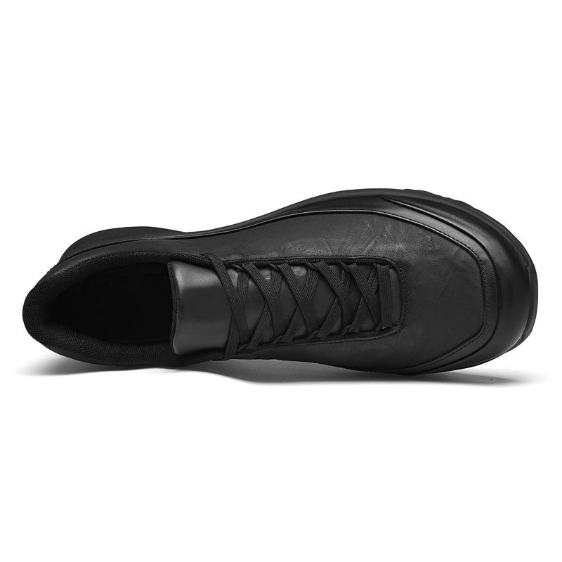 Low-key commuter men's comfortable first layer cowhide waterproof outdoor hiking off-road mountaineering sneakers