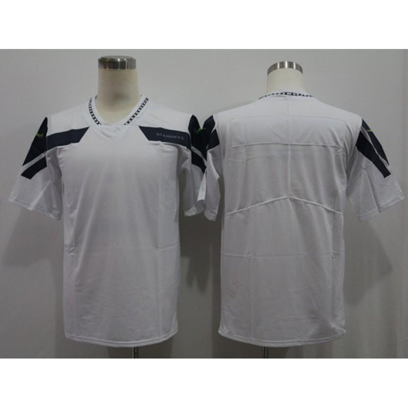 Seattle Seahawks Retro Embroidered Football Jersey Training Tee Men Women Lightweight Cotton Sportswear