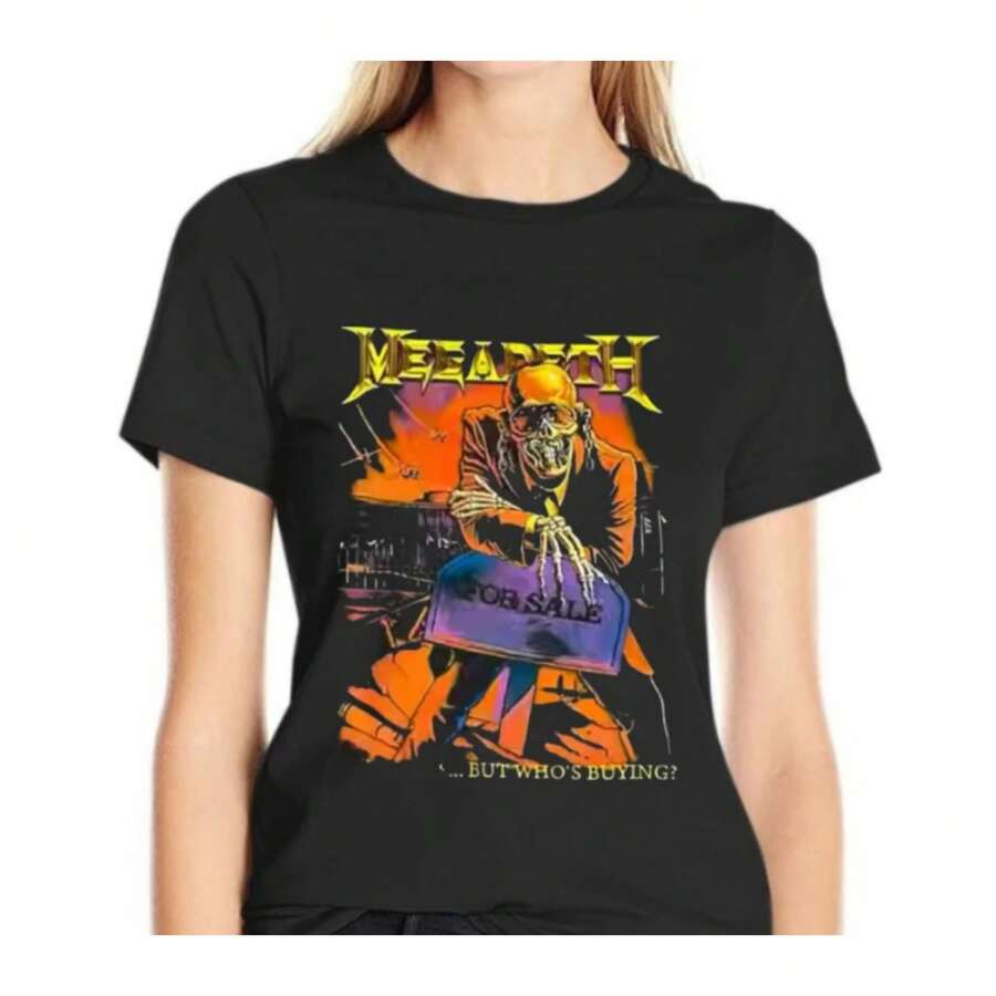 Унисекс Футболка Повседневная Футболка с Головой Powerslave Графическая S