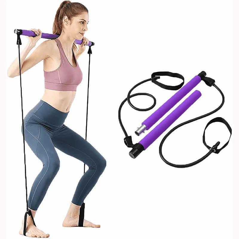 Multi Functional Fitness Stick, Pilates Equipment, Yoga, Home Stretch Training, Tension Device, Tension Rope
