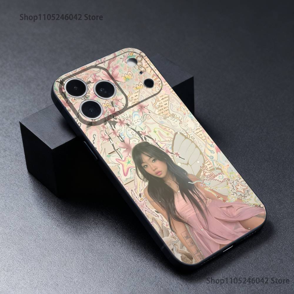 B-beabadoobee Beatopia Handyhülle Für iPhone 17,16,15,14,13,12,11,Pro,Max,Plus Schwarzes Weiches Cover