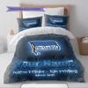 Name Custom Hertha BSC Logo Pattern Bedding Set Quilt Cover Pillowcase Home Decor Gift (1 * Duvet Cover + 2 * Pillowcase, Without Core)