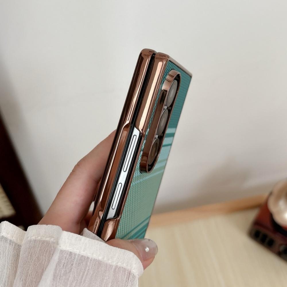 Luxury Carbon Fiber Texture For MagSafe Phone Case For Samsung Galaxy Z Fold 8Ultra 7 6 5 4 3 ZFold8Ultra Wireless Charge Cover