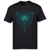 Geometrisches Mandala Lotusblume Klassisches T-Shirt Herren Sommer Oberteile T-Shirts Baumwollstoff Großartiges T-Shirt OM T-Shirts Schwarze Hemden Mode