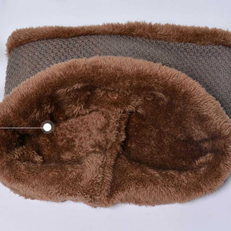 Toamnă Iarnă Bărbați Skullies Beanies Femei Șapcă eșarfă Costum Pulover de catifea Șapcă în aer liber tricotată caldă Lână Șapcă mânecă