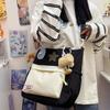 Small fresh contrasting color make-up bag sweet ins student handbag girl heart youth campus large capacity shoulder bag