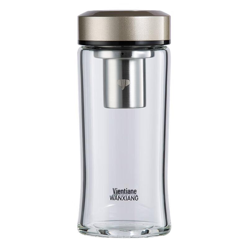 WANXIANG Portable Glass Water Bottle