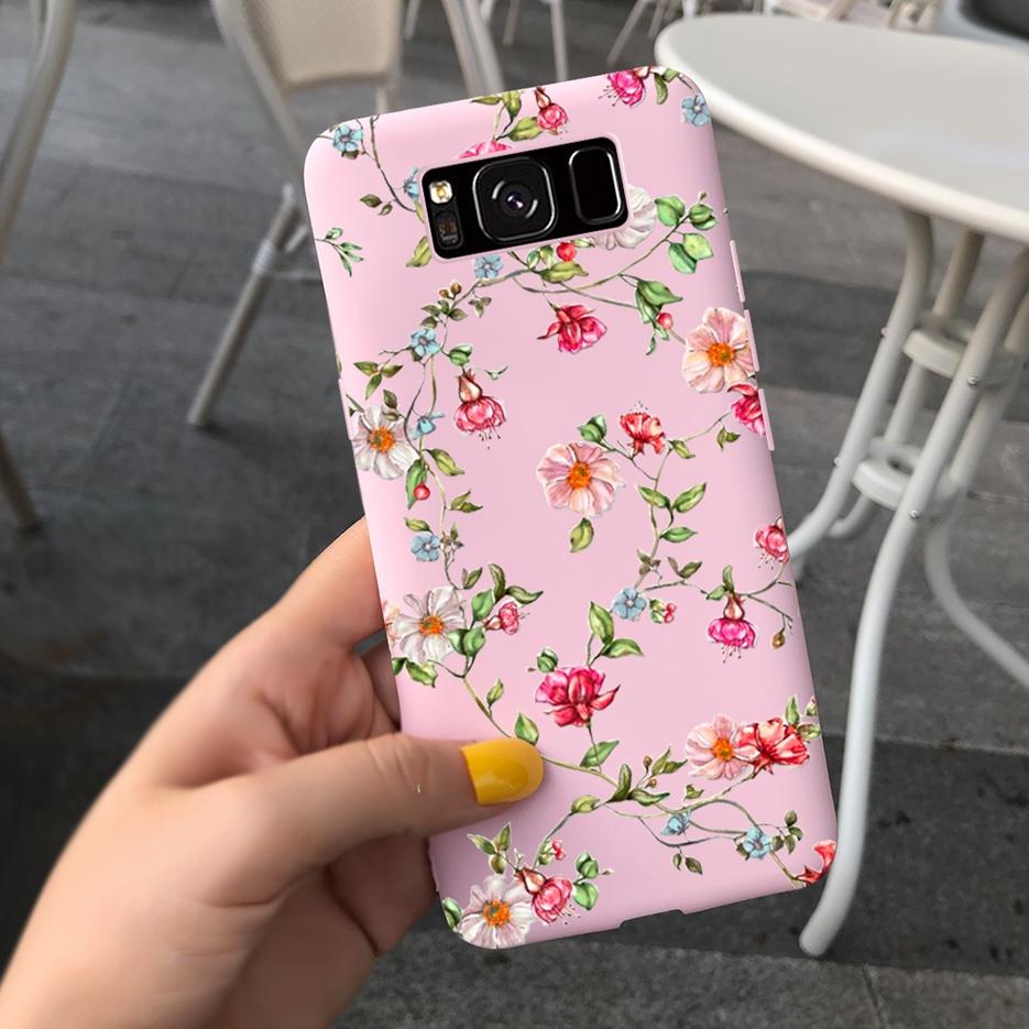 For Samsung Galaxy S8 Case Galaxy S8+ Cover Stylish Sunflower Pretty Girls Cover For Samsung S8 Plus GalaxyS8 S8+ Soft Bags Case