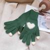 Теплые перчатки Love Heart Ветрозащитные перчатки для велоспорта Милые женские вязаные перчатки Оборудование для верховой езды