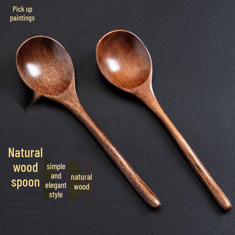 Natural Wood Coffee and Milk Spoons